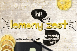 A Lemony Zest Font for Editorial Warmth