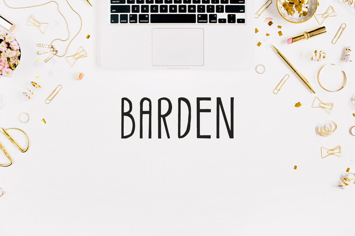 Barden: A Handmade Display Font for Campaign Design