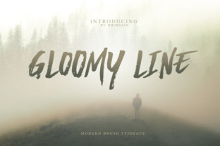 Choosing the Gloomy Line Font for Edgy Digital Branding