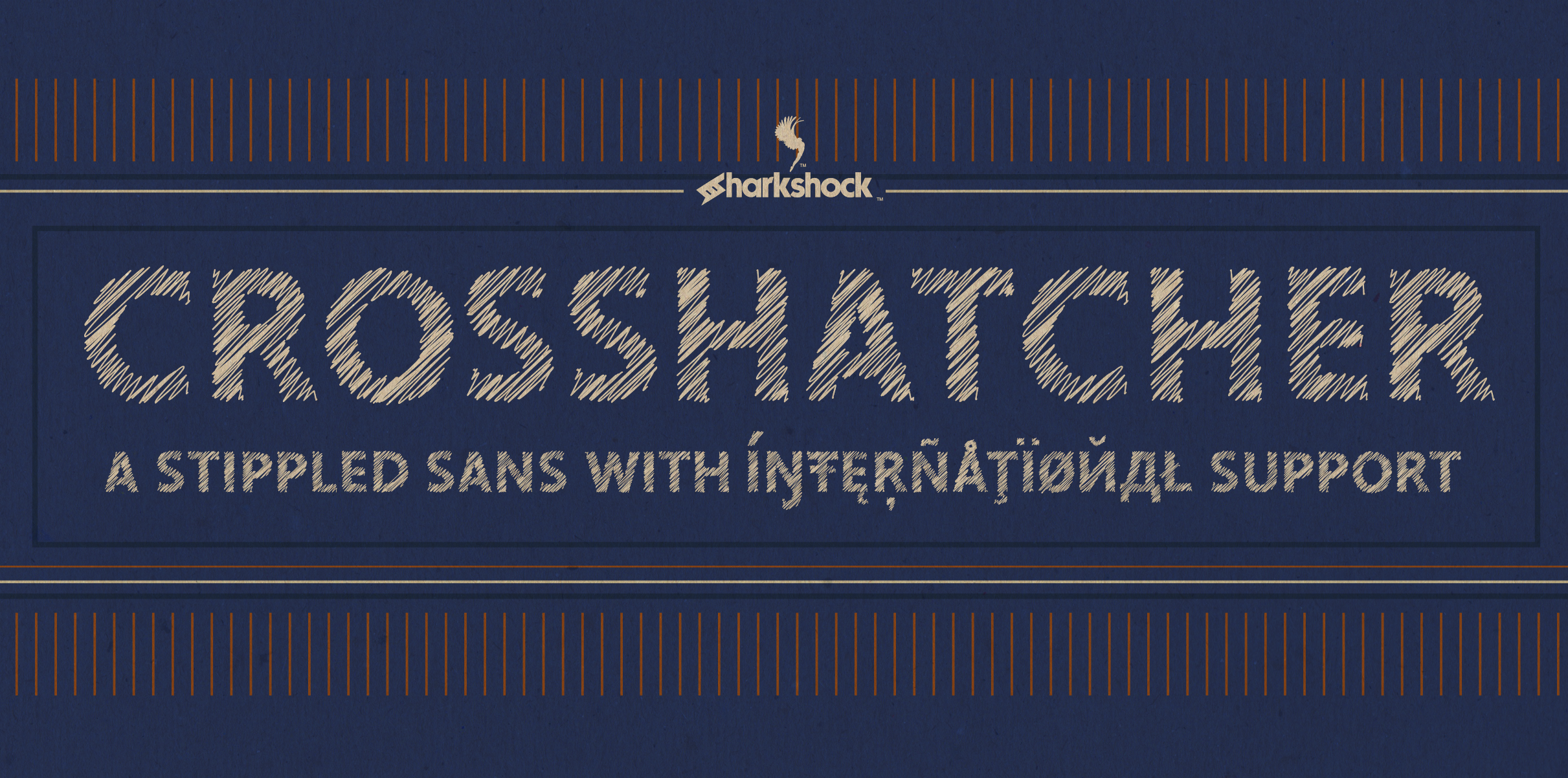 Crosshatcher: A Scribble Stencil Font That Rewards Distance