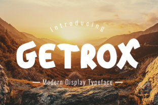 Getrox: A Playful Display Font Full of Smooth Surprise