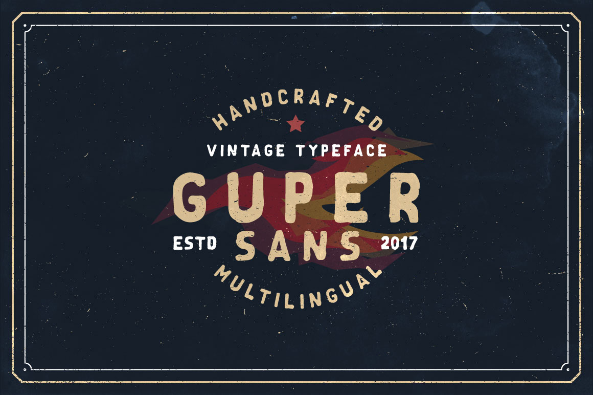 Guper Sans: A Vintage Font for Small Business Branding