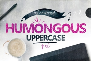 Humongous: The Handcrafted Display Typeface for Editorial Layouts