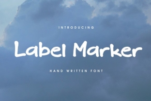 Label Marker: A Handcrafted Display Font for Memorable Web Design
