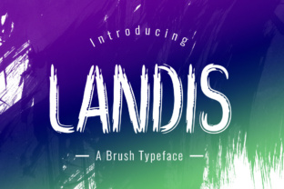 Landis: A Playful Brush Display Font for Campaign Creators