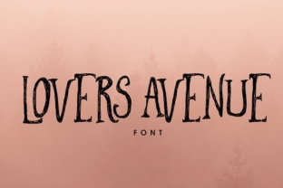Lovers Avenue: A Handcrafted Display Font for Editorial Design
