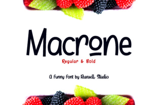 Macrone: A Playful Display Font for Makers