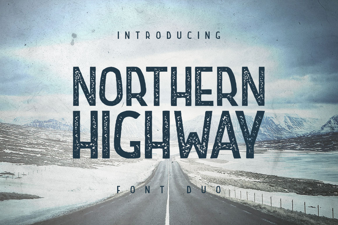 Northern Highway: A Retro Display Font with Gritty Charm