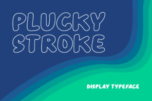 Plucky Stroke: A Modern Outline Display Font for Bold Branding