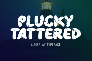 Plucky Tattered: A Modern Display Font with Wholehearted Maker Appeal