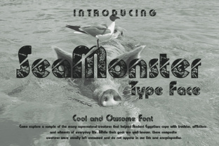 SeaMonster Font: A Bold Display Typeface for Editorial Design