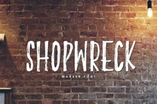 Shopwreck: A Handcrafted Display Font for Digital Branding