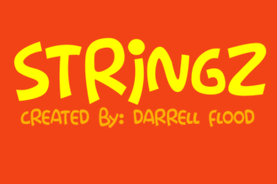 Stringz Font: A Fun Cartoon Typeface for Marketers